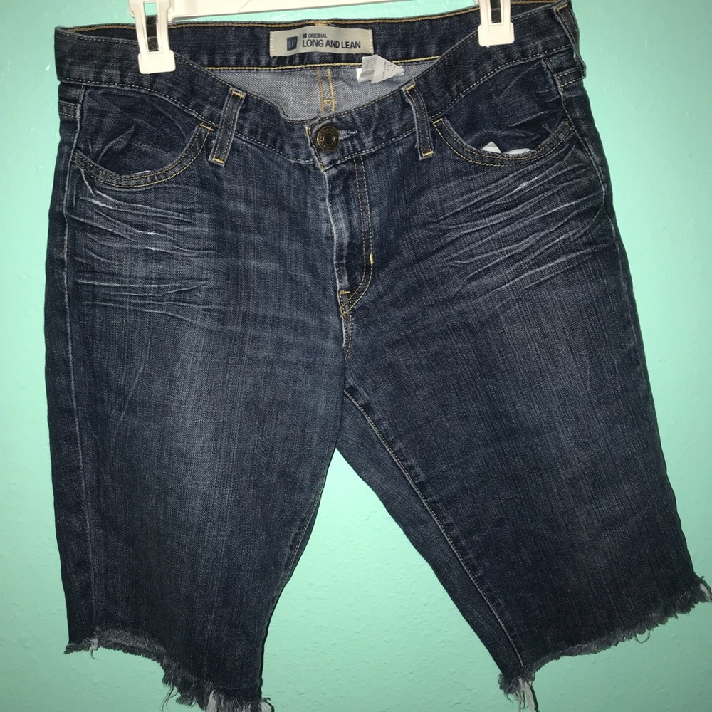 Denim bermuda shorts